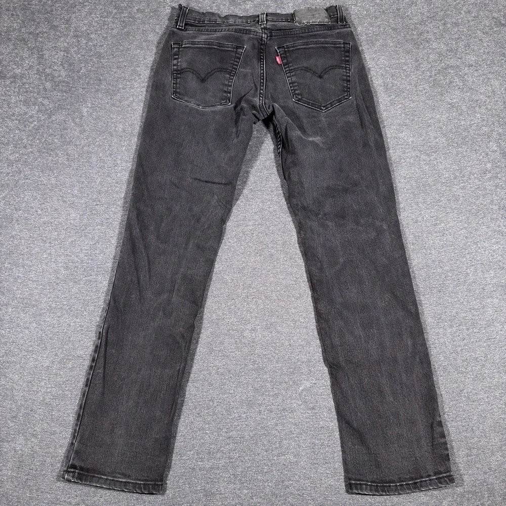 Levi's 511 Slim Fit Jeans Mens 30x30 Black Denim Stretch‎ Casual Pants Modern